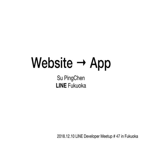 Website → App