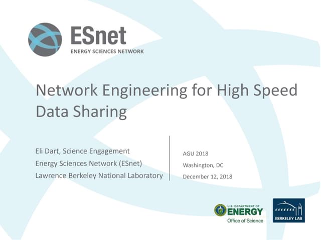 Network Engineering for High Speed Data Sharing