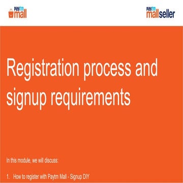 Register with Paytmmall