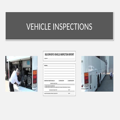 the standard safety inspection procedures | PPTX