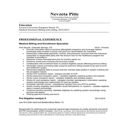 Updates Resume 11 26 2016