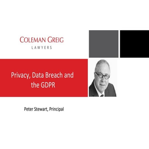 New Data Breach Regime, Privacy & Confidentiality