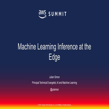 Machine Learning inference at the Edge