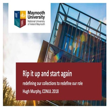 Rip it up and start again: redefining our collections to redefine our role - ...