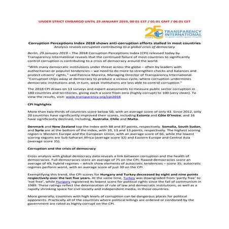 2018 CPI Press Release