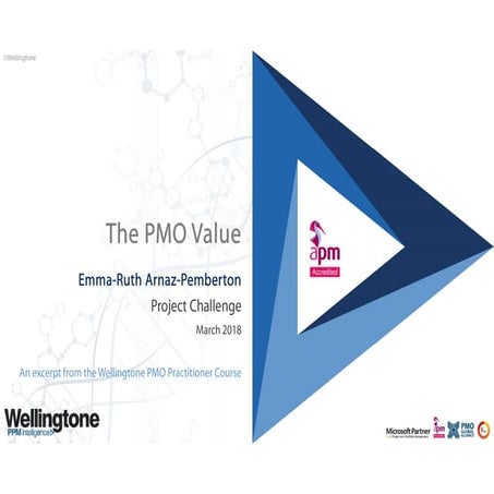 The PMO Value - Emma-Ruth Arnaz-Pemberton | Project Challenge March 2018