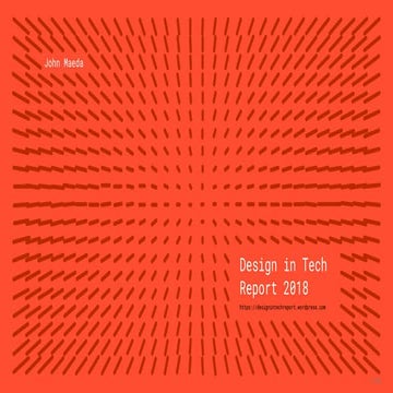 Design in Tech Report 2018