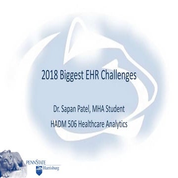 2018 ehr challenges