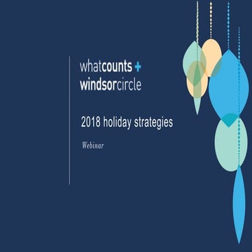 2018 Holiday Strategies
