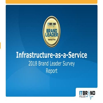 2018 Infrastructure-as-a-Service Brand Leader Survey Report