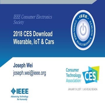 2018 CES download  - Wearable, IoT & Cars