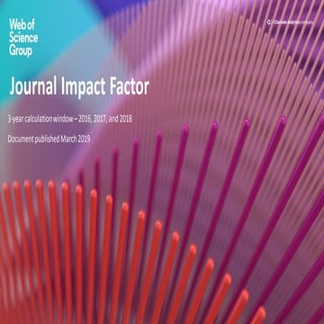 2018 Journal Impact Factor
