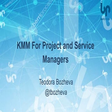 Lean Kanban India 2018 | Kanban Maturity Model: Managing project and service ...
