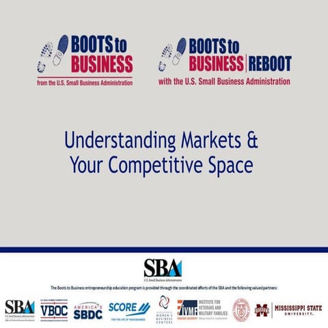 From Boots To Business - Market Research