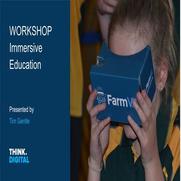 Workshop - Immersive Education National Ag Teachers Conference