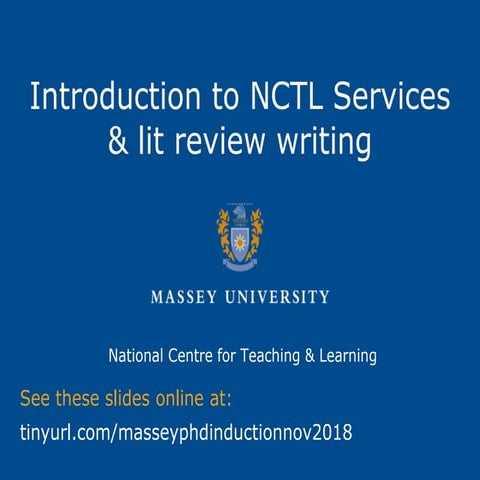 Literature Review writing for PhD students