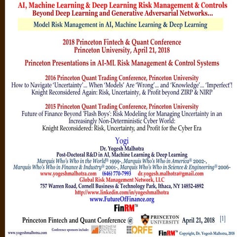 2018 Princeton Fintech & Quant Conference: AI, Machine Learning & Deep Learni...