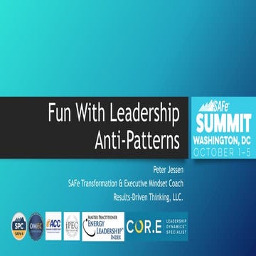 Fun With Leadership Anti-Patterns