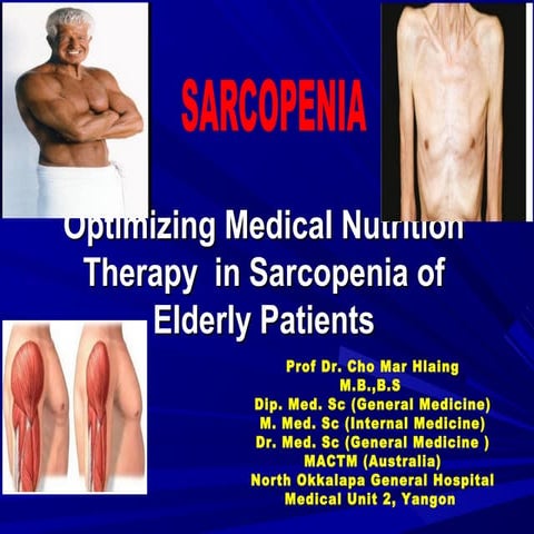 Optimizing Medical Nutrition Therapy in sarcopenia of Elderly patients ...