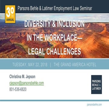 Diversity and Inclusion in the Workplace