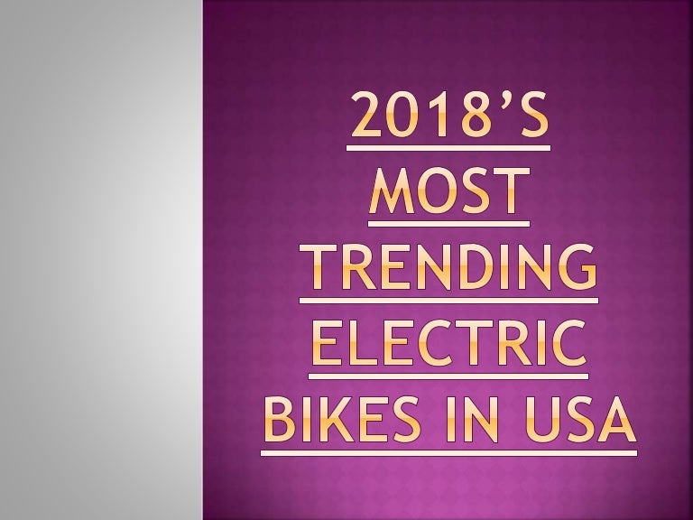 most trending bikes