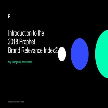2018 US Brand Relevance Index Overview
