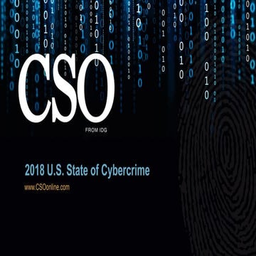 2018 U.S State of Cybercrime