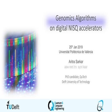 Genomics algorithms on digital NISQ accelerators - 2019-01-25
