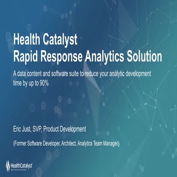 Rapid Response Analytics Solution Accelerates Analytics ROI