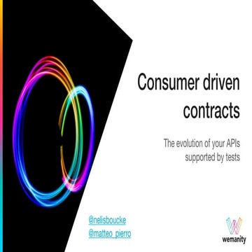 2019-01-8 - Consumer Driven Contracts at Codefreeze