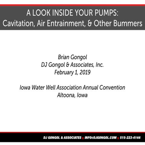 Troubleshooting pump cavitation - v.17