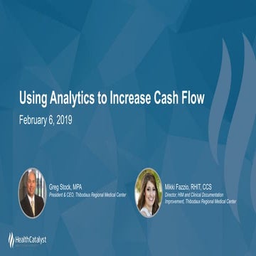 Using Analytics to Increase Cash Flow