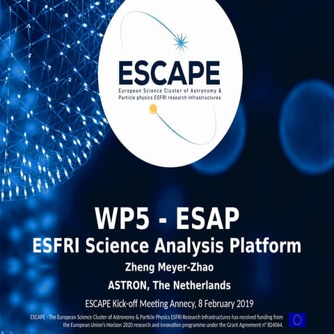 ESCAPE Kick-off meeting - WP5 (Feb 2019 - 2nd day)