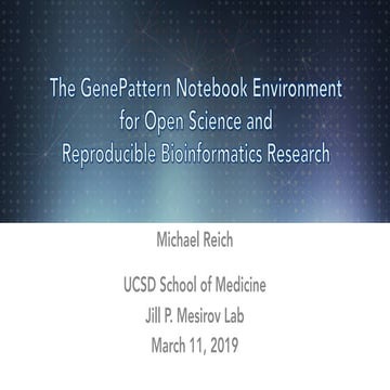 2019 03-11 bio it-world west genepattern notebook slides