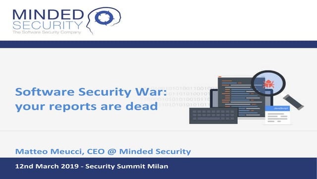 Matteo Meucci - Security Summit 12th March 2019