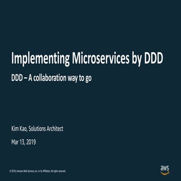 2019 03-13-implementing microservices by ddd | PPT
