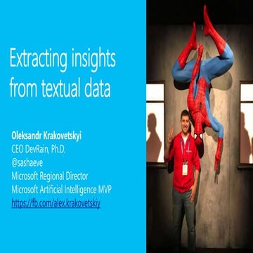 Extracting insights from textual data