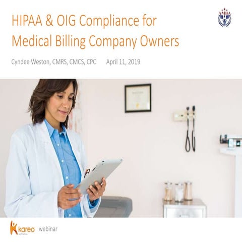 HIPAA & OIG Compliance for Medical Billing Company Owners