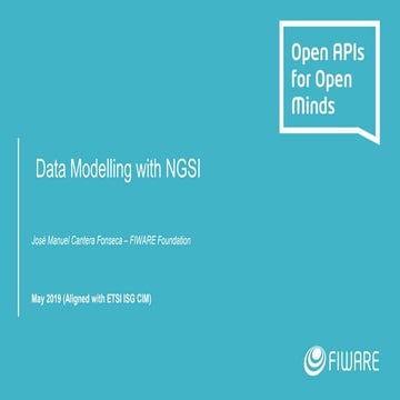 FIWARE Wednesday Webinars - How to Design DataModels