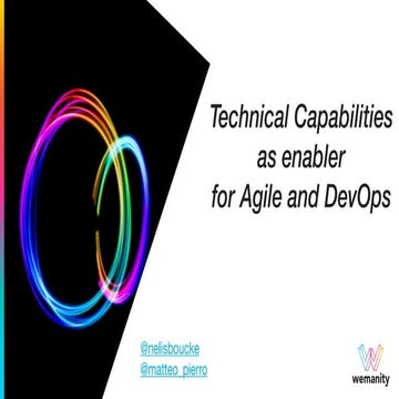 Technical Capabilities as enabler for Agile and DevOps