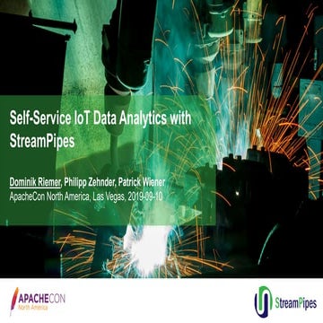 Self-Service IoT Data Analytics with StreamPipes