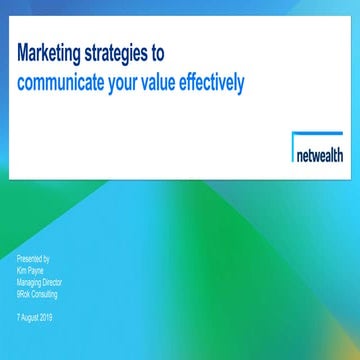 Marketing strategies to communicate your value effectively