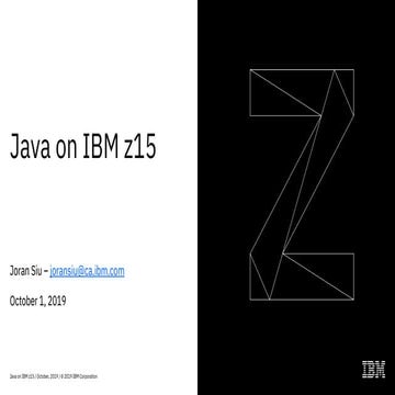 Java on IBM z15