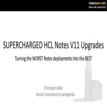 CollapSphere 2019 - SUPERCHARGED HCL Notes V11 Upgrades