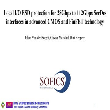 Local I/O ESD protection for 28Gbps to 112Gbps SerDes interfaces in advanced ...