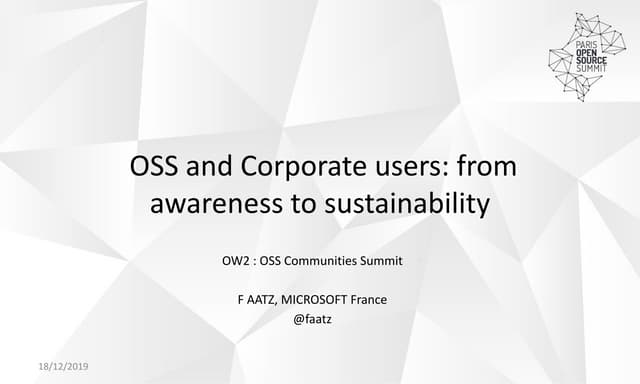 2019 12-10 ow2 - OSPO - Open Source Governance et grands utilisateurs