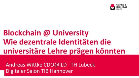Blockchain @ University