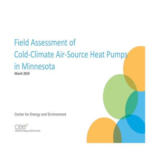 Field Assessment of Cold-Climate Air-Source Heat Pumps in Minnesota