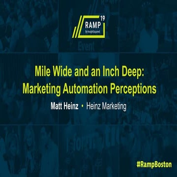 Mile Wide & An Inch Deep: Marketing Automation Perceptions (Research)