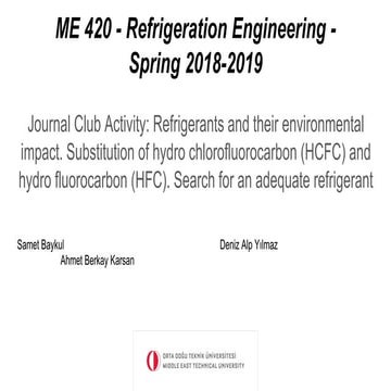 Refrigerants and Their Environmental Impact